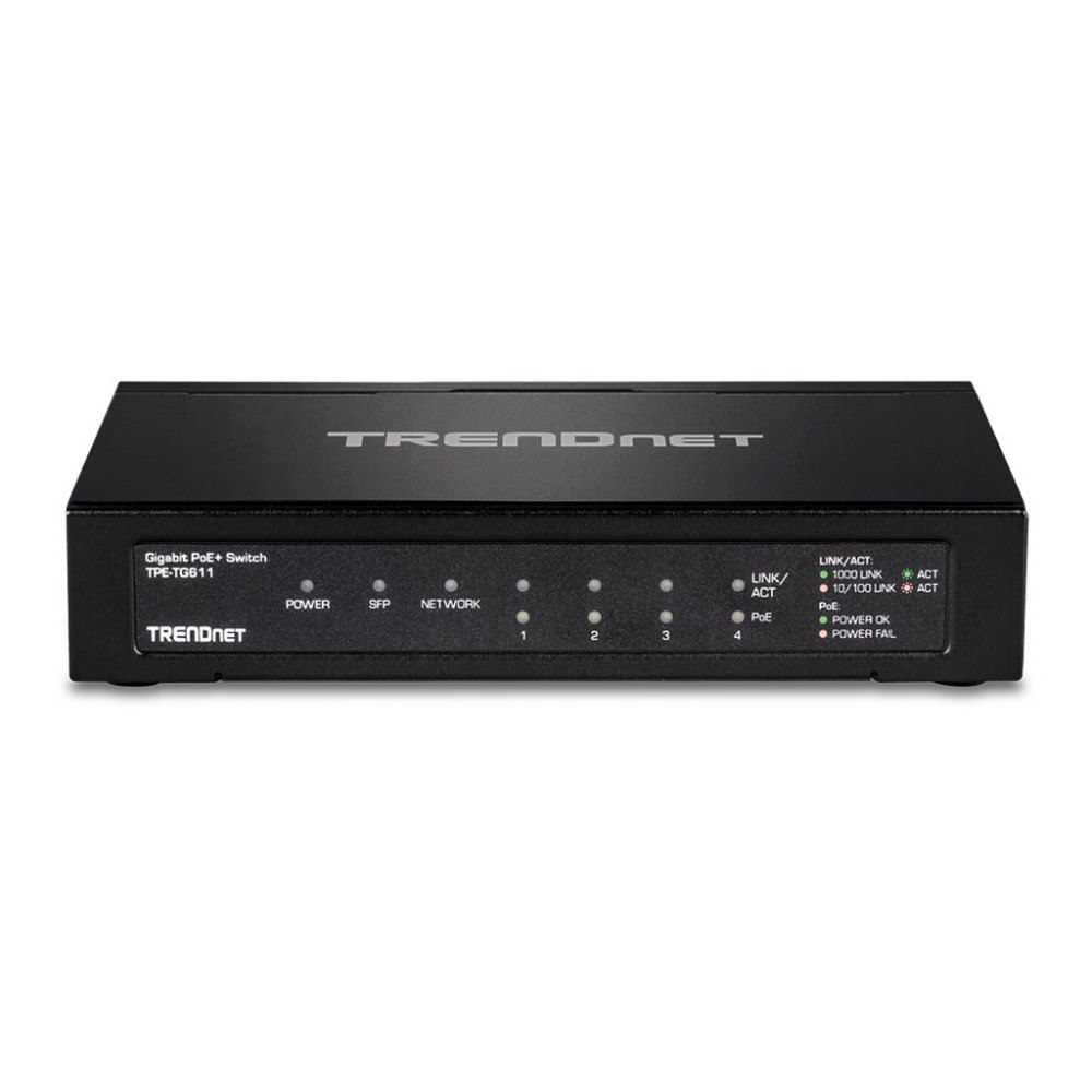 TRENDnet TRENDnet TPE TG611 - switch - 6 portar - TAA-kompatibel