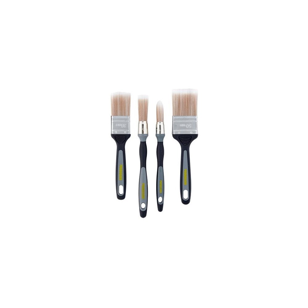Solar Plus Penselsats softgrip 4 stycken 1 x 18 mm och 1 x 15 mm rundbo...