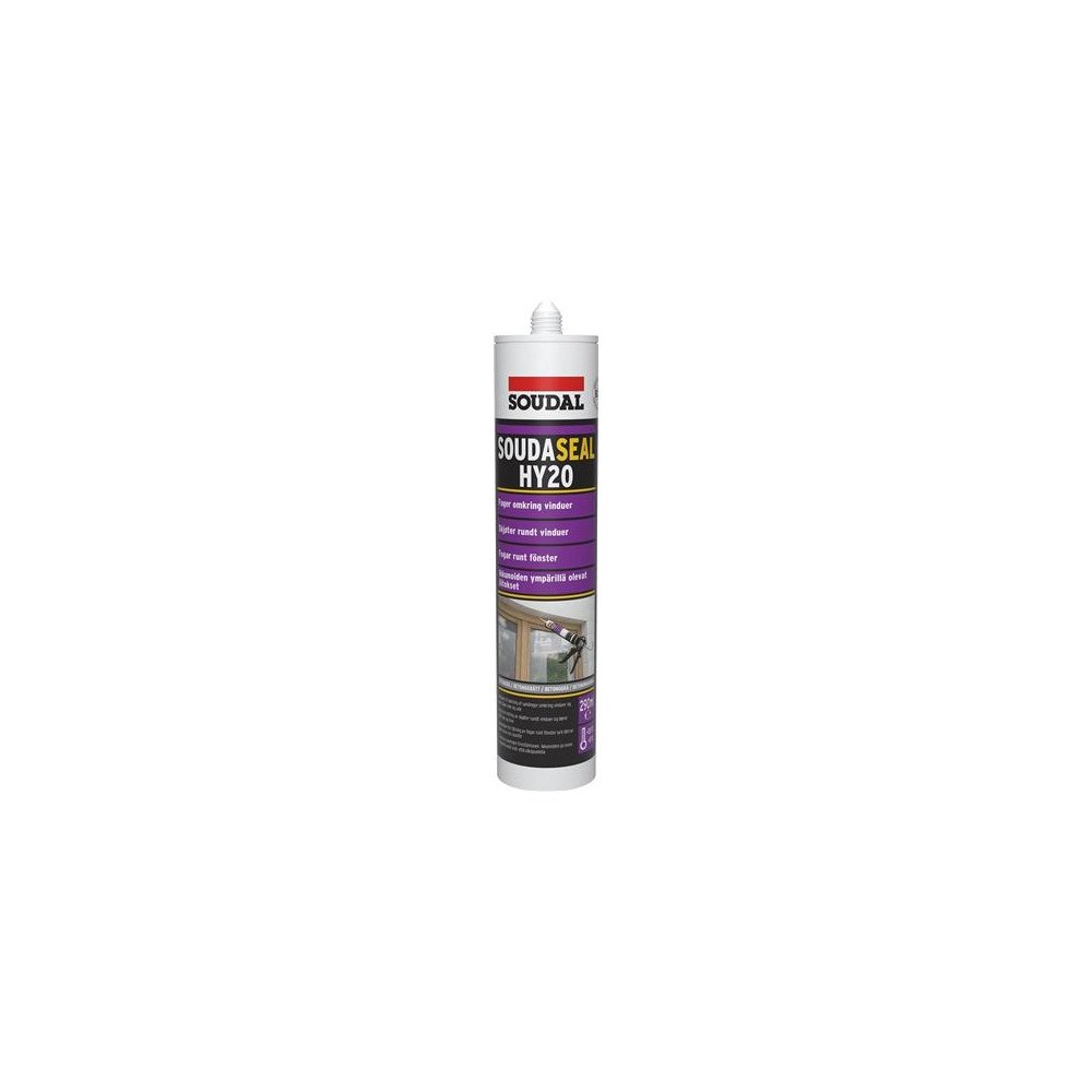 SOUDAL Soudaseal HY20 Malbar hybrid polymer fugemasse 290ml patron,...