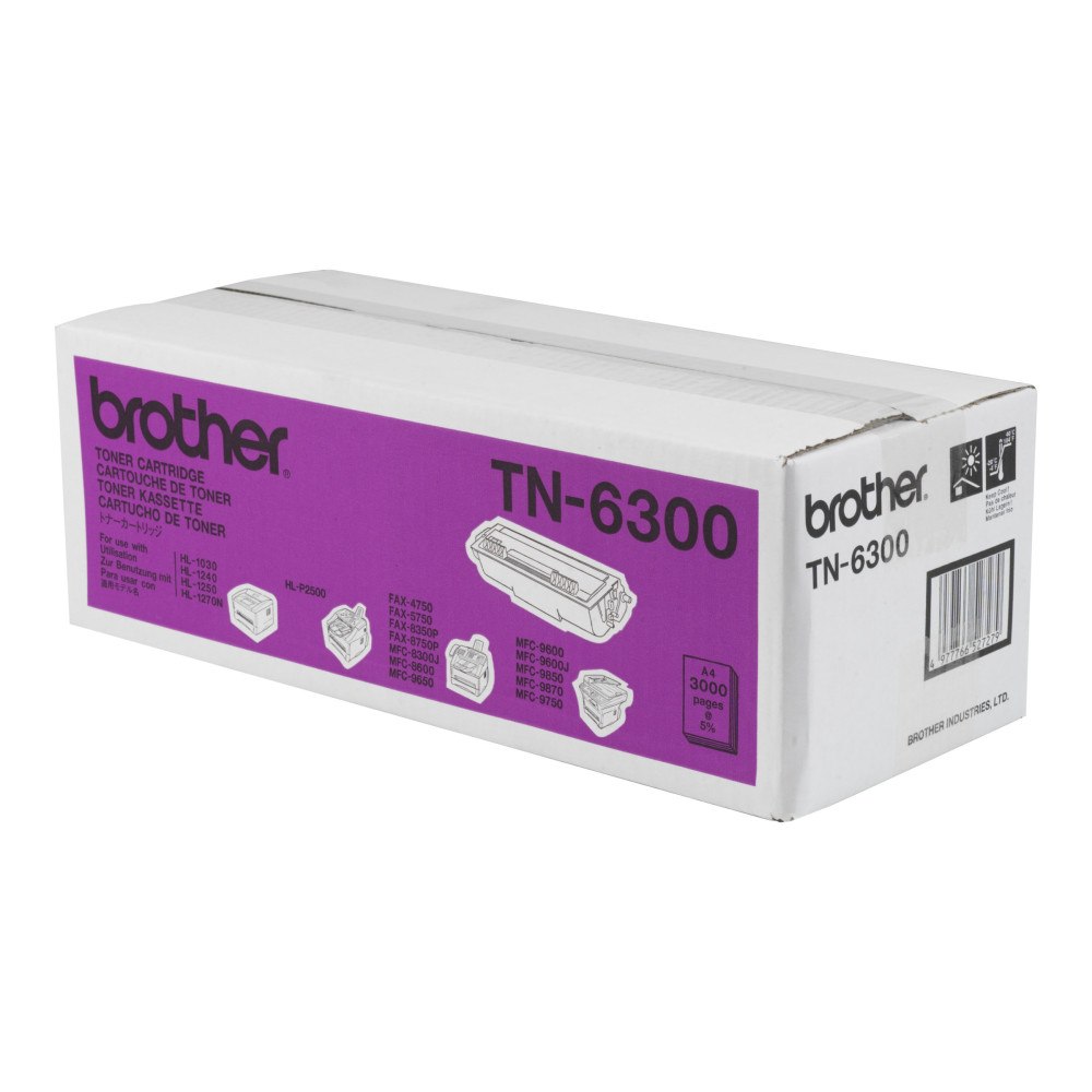 Brother Brother TN6300 - Lång livslängd - svart - original - tonerkassett