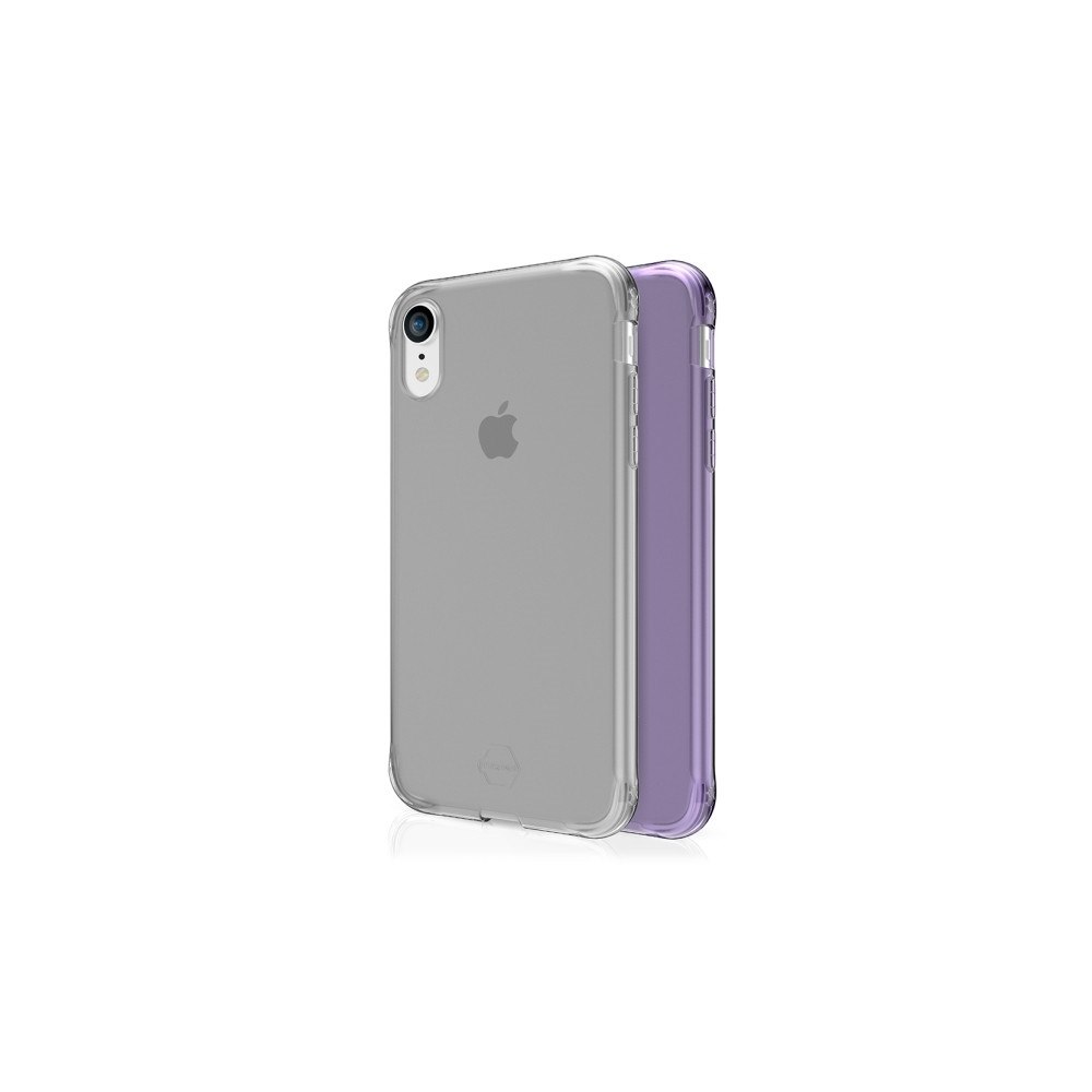 ITSkins ITSKINS NANO DUO-skydd för iPhone XR®. Ljuslila och transpar...