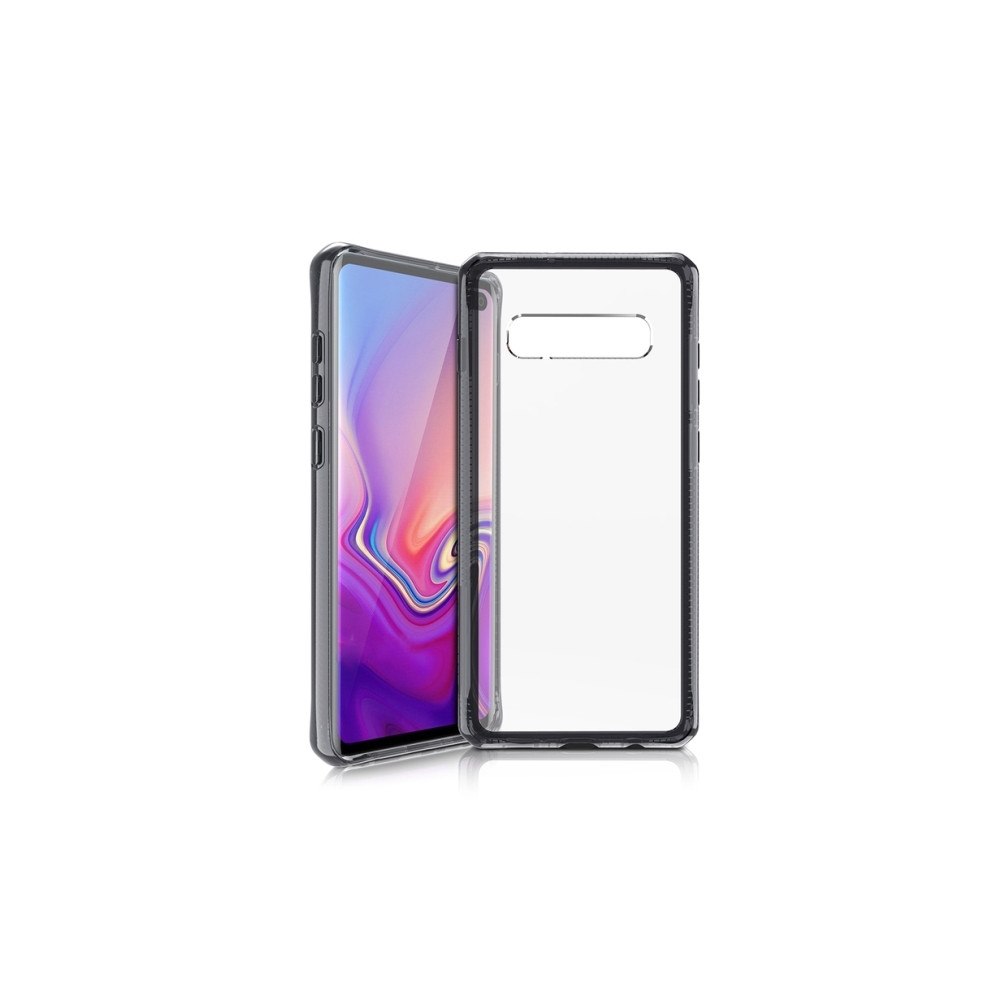 ITSkins ITSKINS HYBRID CLEAR-skydd för Samsung Galaxy S10+®. Svart o...