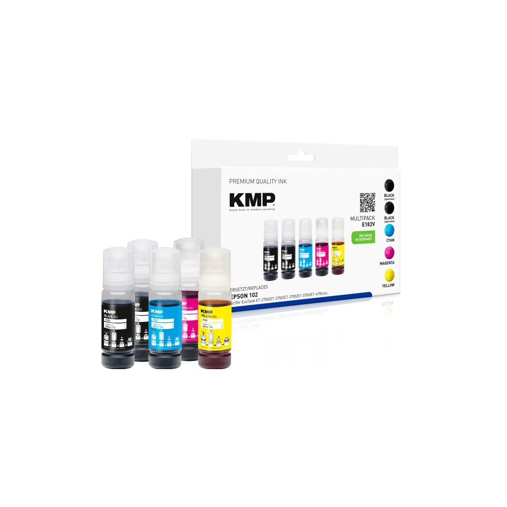 KMP KMP MULTIPACK E182V, 4100 sidor, 6000 sidor, Svart, Cyan, Ma...