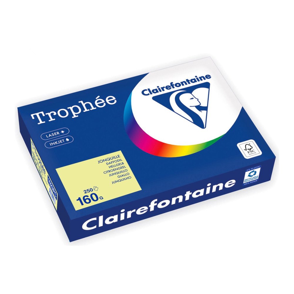 Clairefontaine Clairefontaine Trophée - tonat papper - 250 ark - A4 - 160 g/m²