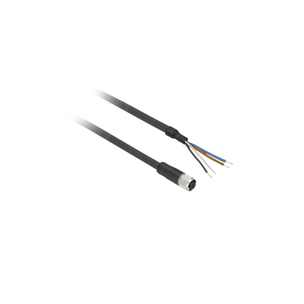 SCHNEIDER ELECTRIC Schneider Electric XZCP1141L2, 2 m, M12, Hunstik, Sort, Poly...