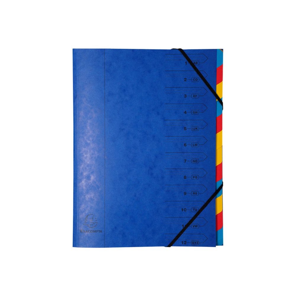 EXACOMPTA Exacompta Nature Future - klassifikationsmapp - 12 delar - tabbad - blandade färger