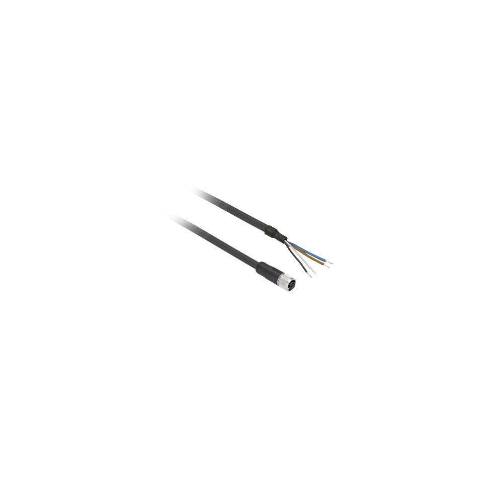 SCHNEIDER ELECTRIC Schneider Electric XZCPV1141L2, 2 m, M12, Hunstik, Sort, Pol...