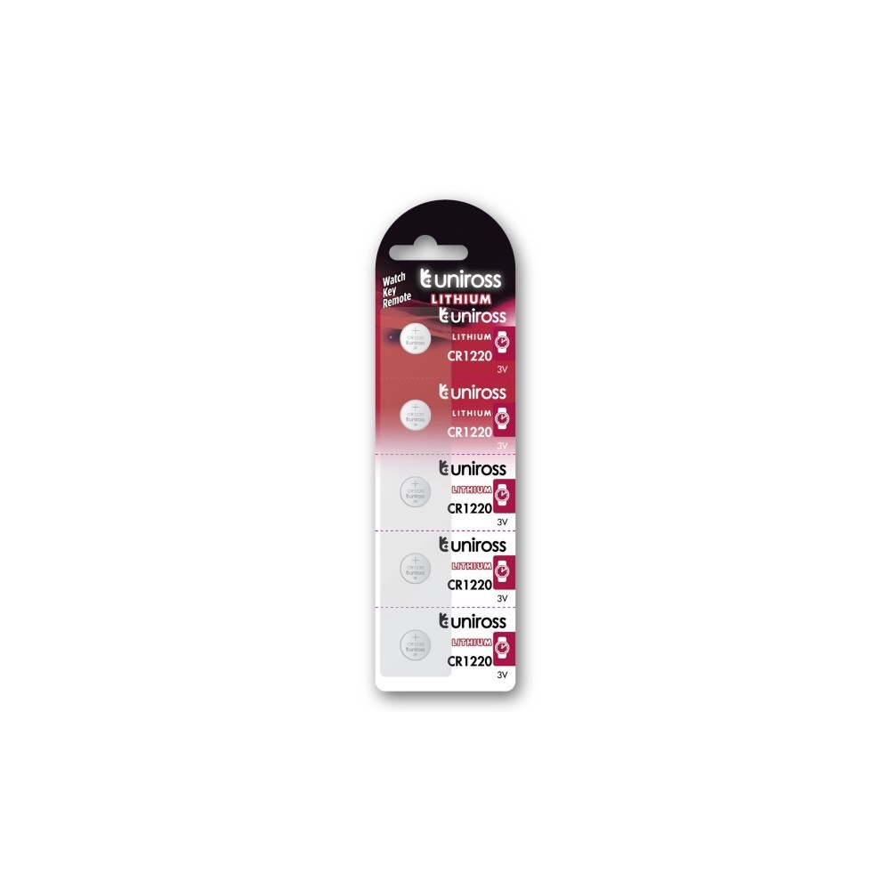 Uniross Batteries Lithium Button CR1220 3V