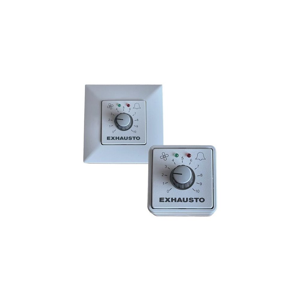 EXHAUSTO EXHAUSTO Regulator EFC1P2, hvid med 0-10V signal til ventila...