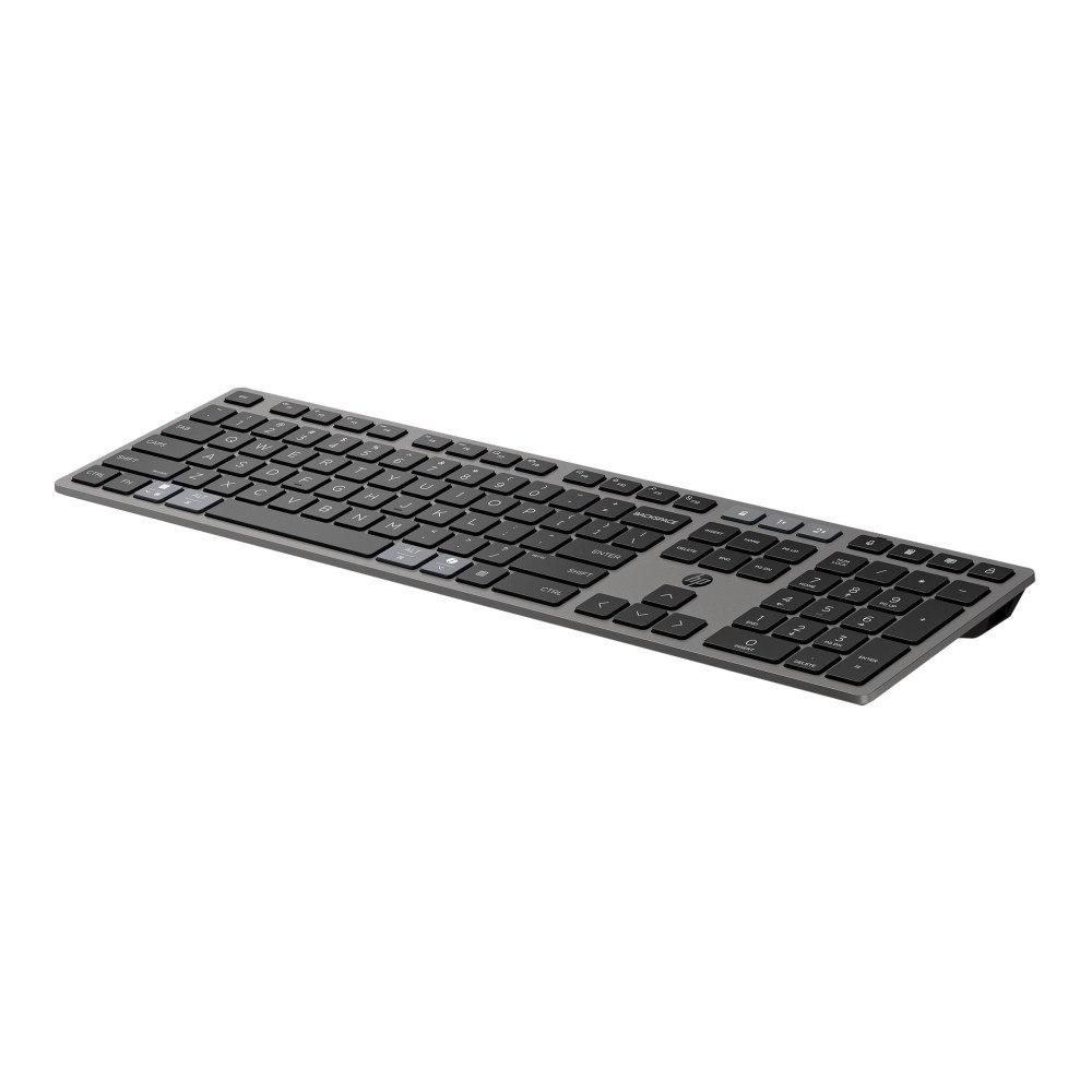HP HP 725 - tangentbord - flera enheter, uppladdningsbar, drivs av SuperCapacitor full size - QWERTY - hela norden - svart...