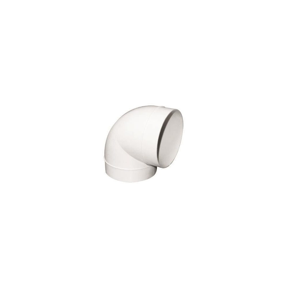 FRESH Fresh plastsystem 125, grå PVC, plastbøjning Ø125 mm, 90°. P...