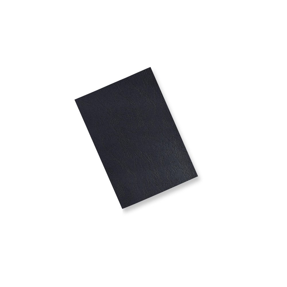 PAVO Spiralomslag pavo, a4, läderpräglat, svart, box med 100 exem...