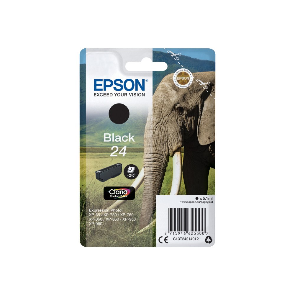 EPSON Epson 24 - svart - original - bläckpatron