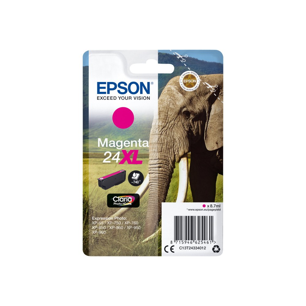 EPSON Epson 24XL - XL - magenta - original - bläckpatron