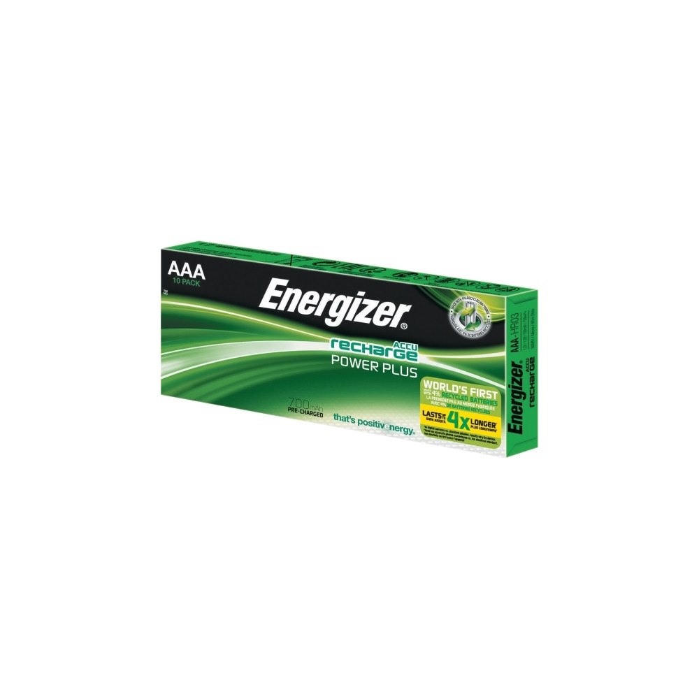 ENERGIZER Batteri, Energizer Accu Recharge Power+, genopladelig, AAA,...