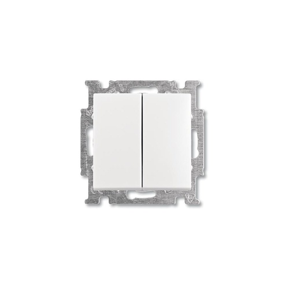 ABB ABB-basic55 Crown switch, matt vit, 10A, 1 modul, levereras...