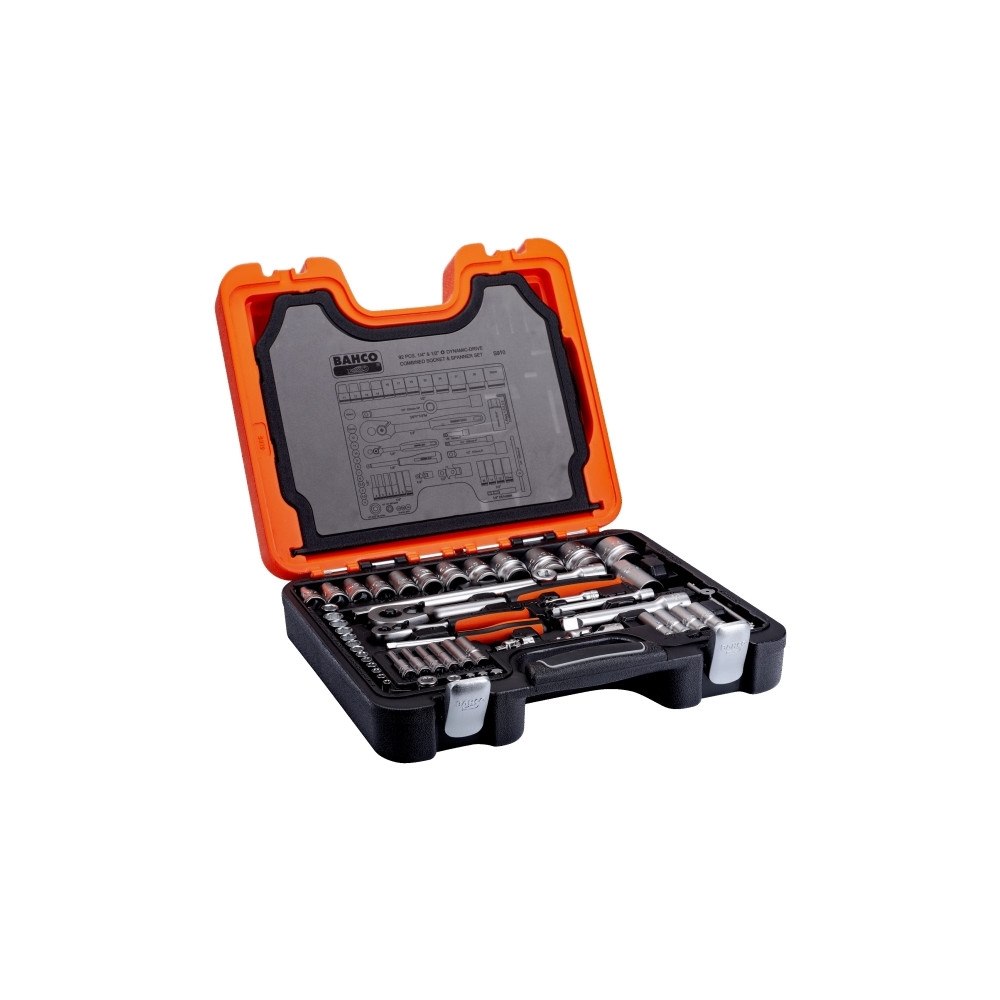 BAHCO Bahco S910 - combination spanner, ratcheting screwdriver with bit and socket set