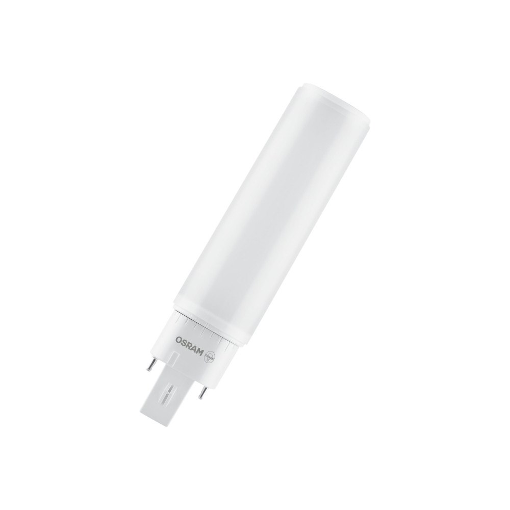 LEDVANCE OSRAM DULUX D/E HF & AC Mains - LED-glödlampa - form: tubulär - glaserad finish - G24q-1 - 6 W - varmt vitt ljus - 3000...