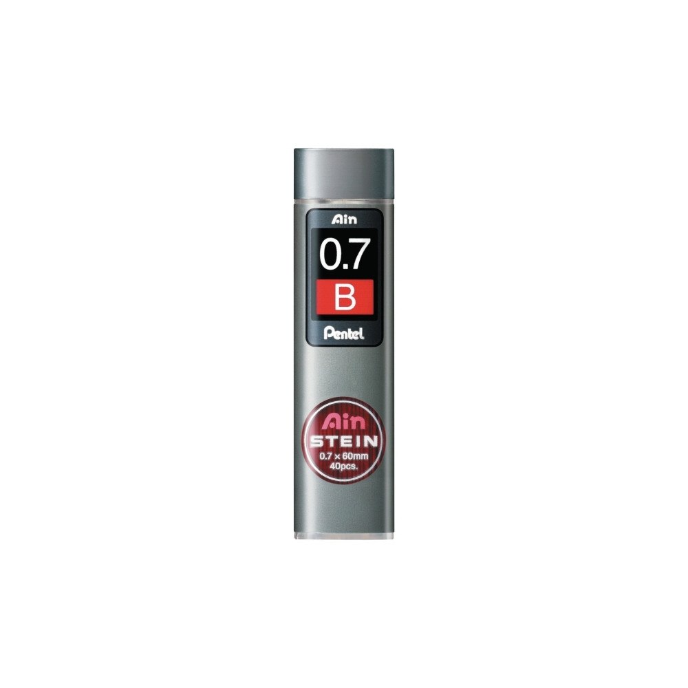 Pentel Stifter, Pentel Ain Stein High Polymer, B, 0,7 mm, pakke a 4...