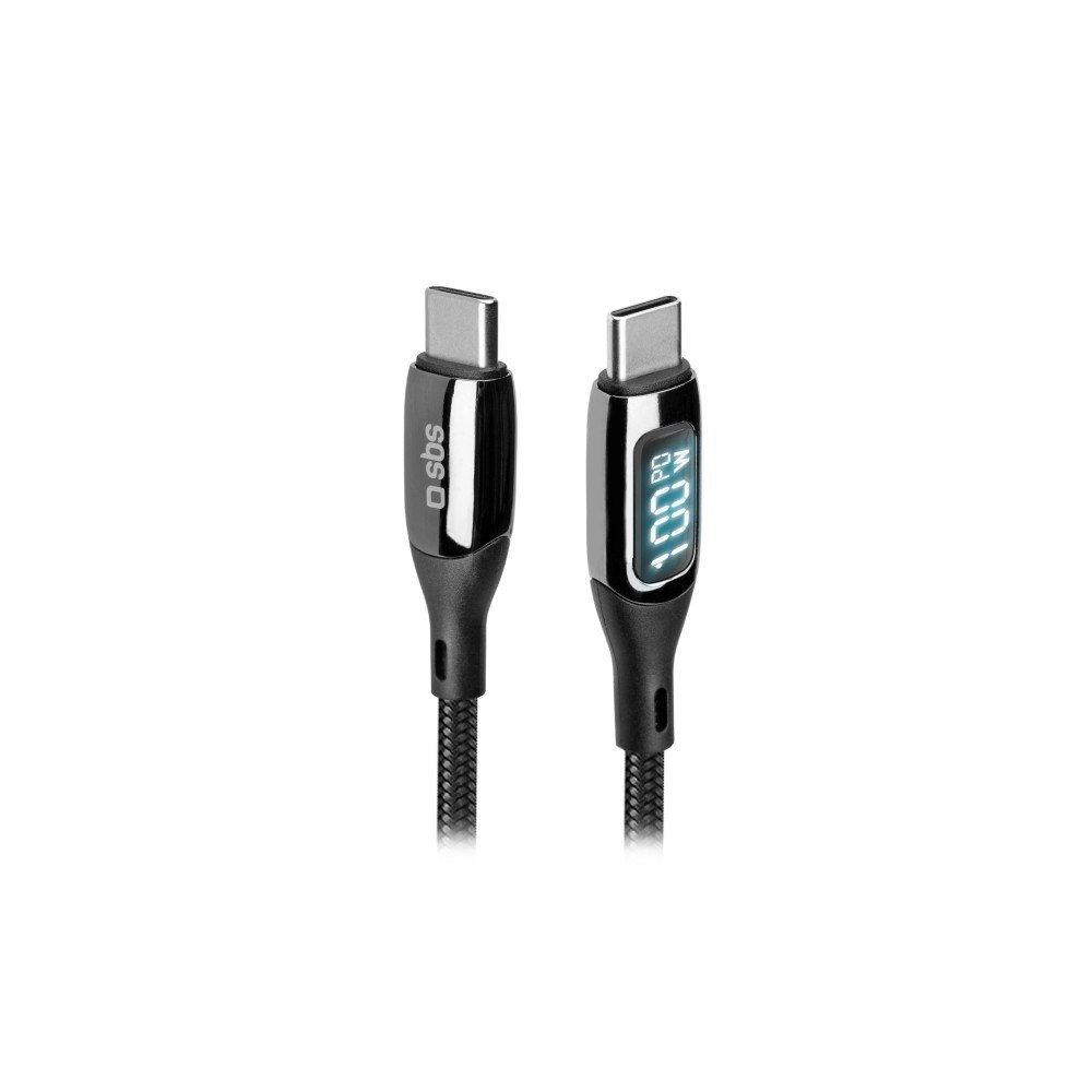SBS SBS TECABLETCCLED100WK, 1 m, USB C, USB C, 0,48 Gbit/s, Svar...