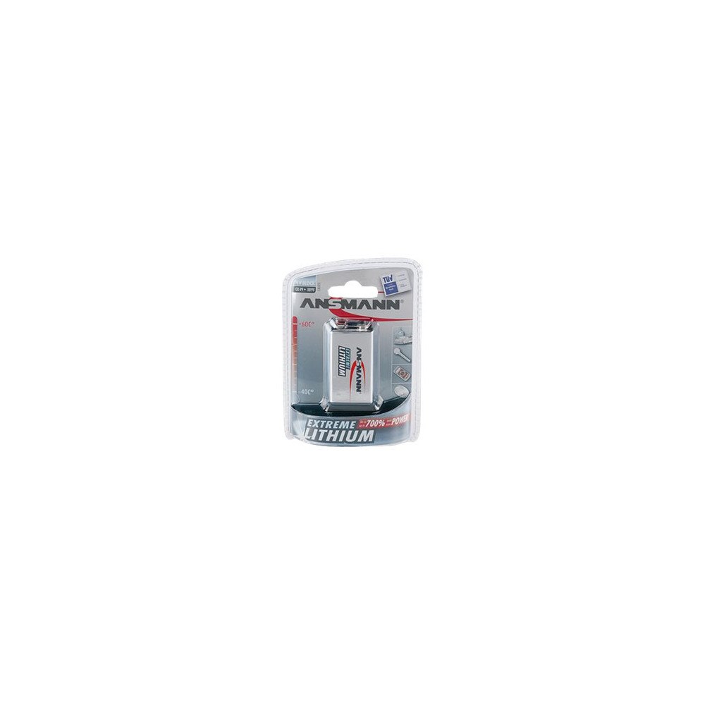 ANSMANN-ENERGY ANSMANN Extreme Lithium 9-V-Block batteri x 9V - Li