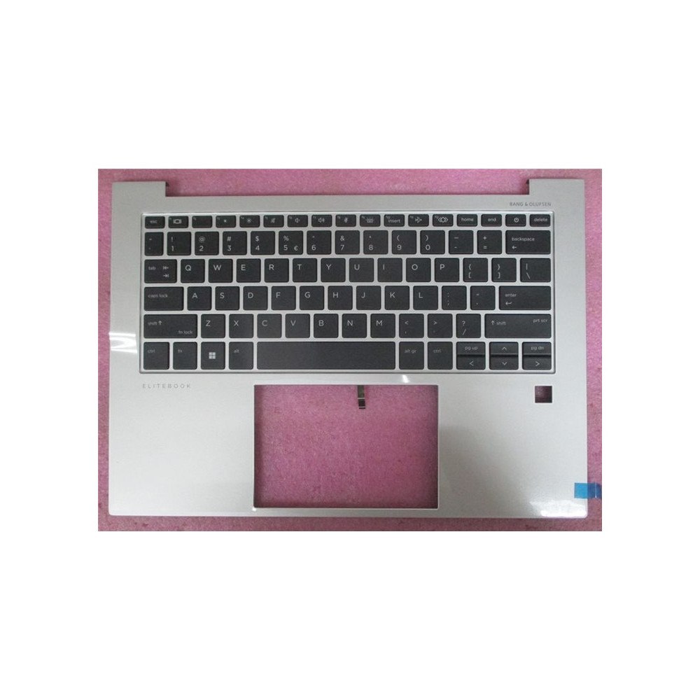 HP HP - ersättningstangentbord för bärbar dator - med ClickPad - QWERTY - internationell engelska - med övre skydd Inmatnin...