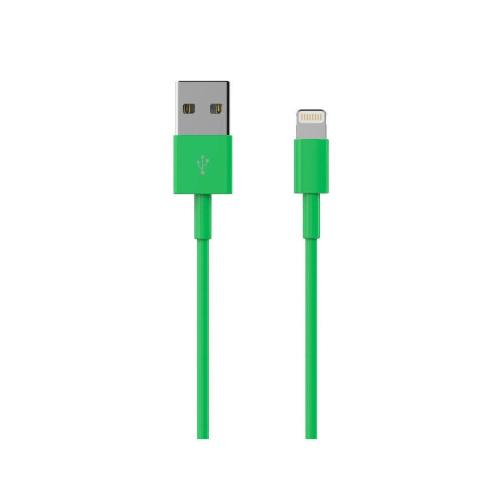 Sinox beslag Sinox Lightning kabel. 1m. Grøn, 1 m, Lightning, USB A, Hans...