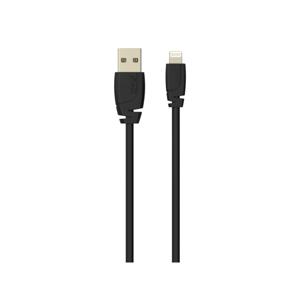 Sinox beslag Sinox PRO Lightning kabel m/original Apple™ chip. 2m. Sort,...