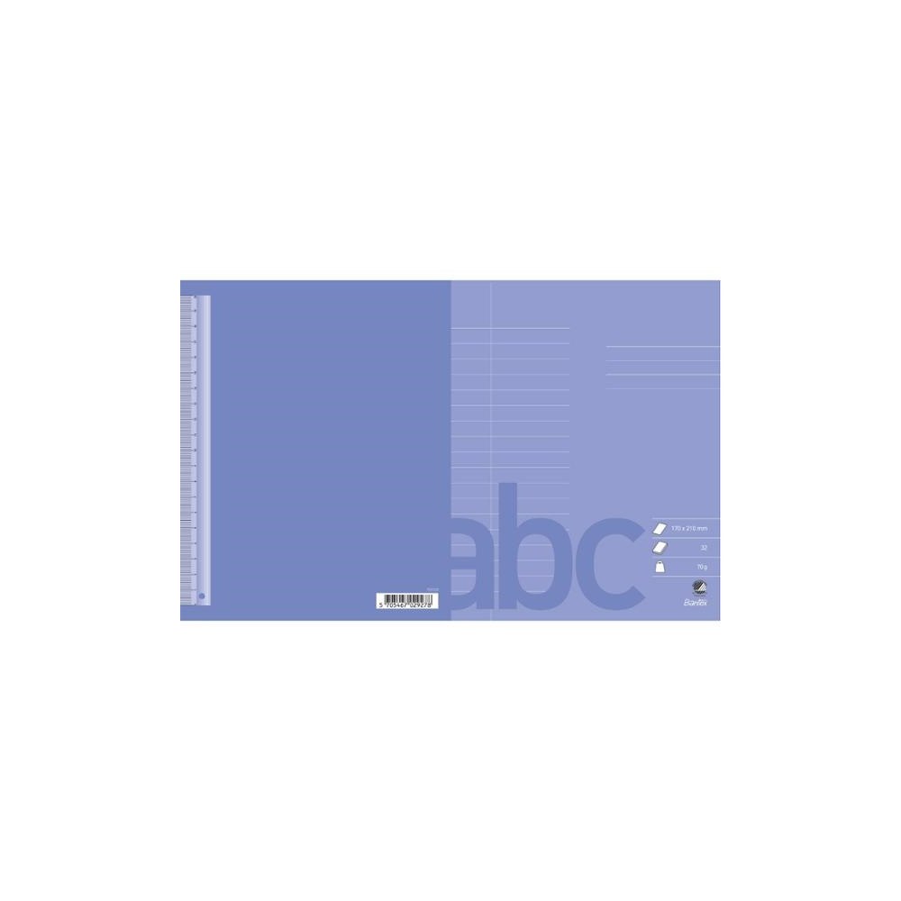 BANTEX Skrivbok 170x210 mm linjerad 10 mm / 18 rader ljuslila (20 s...