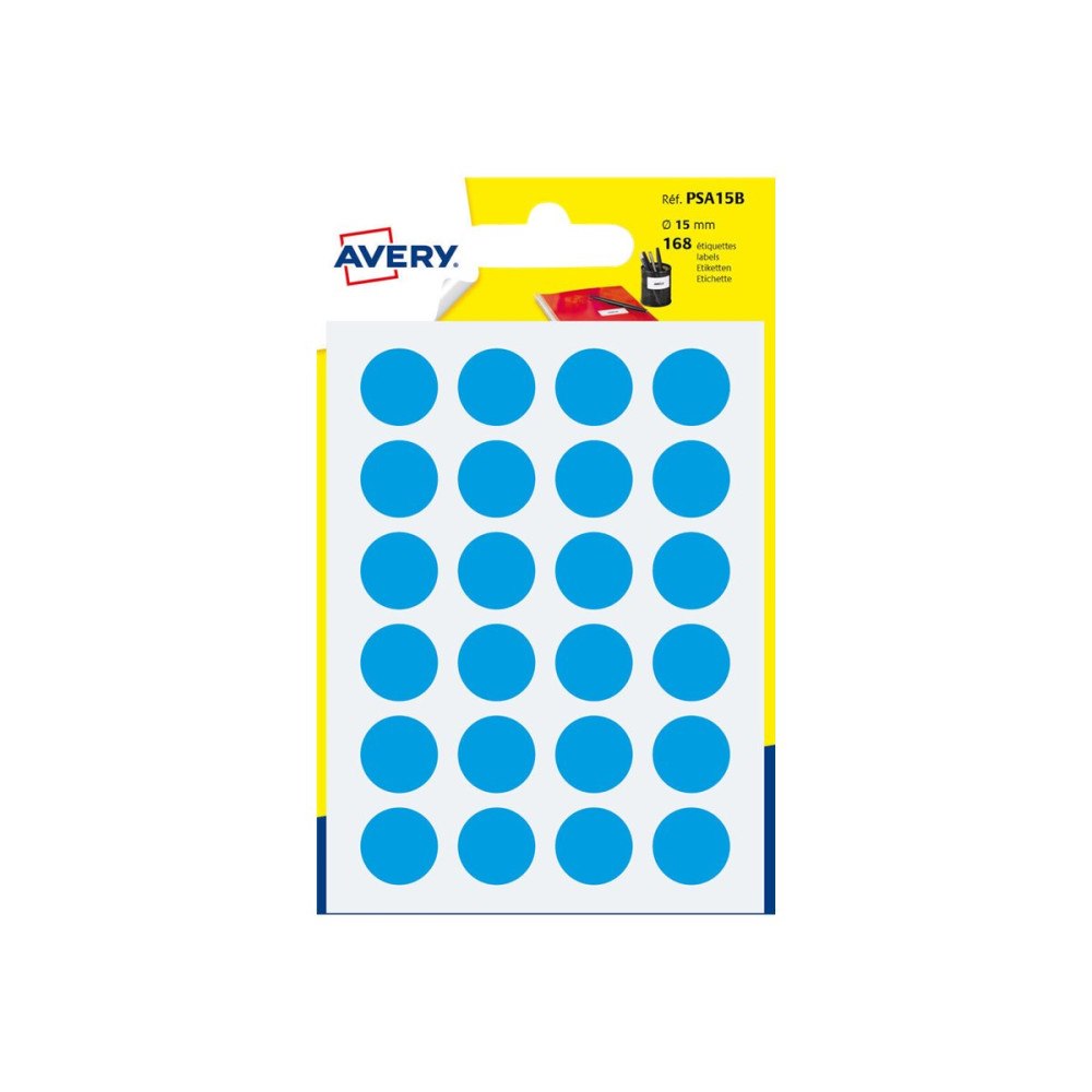 AVERY Avery - självhäftande färgkodad etikett - blå (paket om 168)