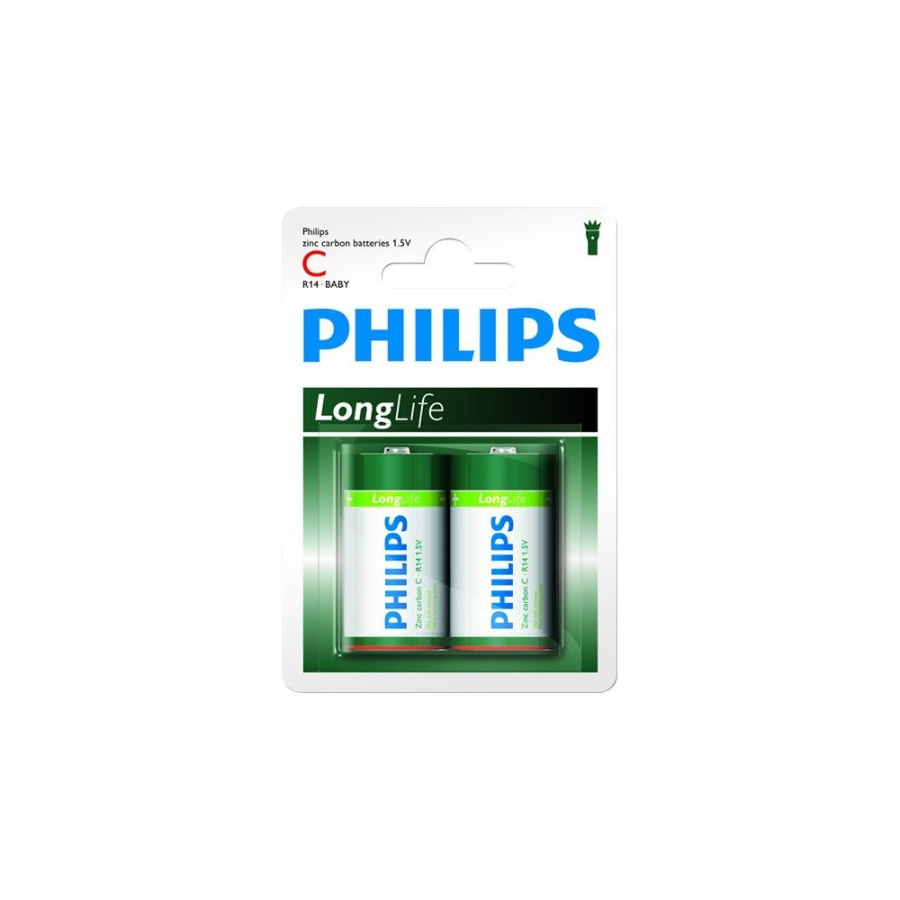 Philips Philips LongLife R14L2B batteri - 2 x C - Kolzink