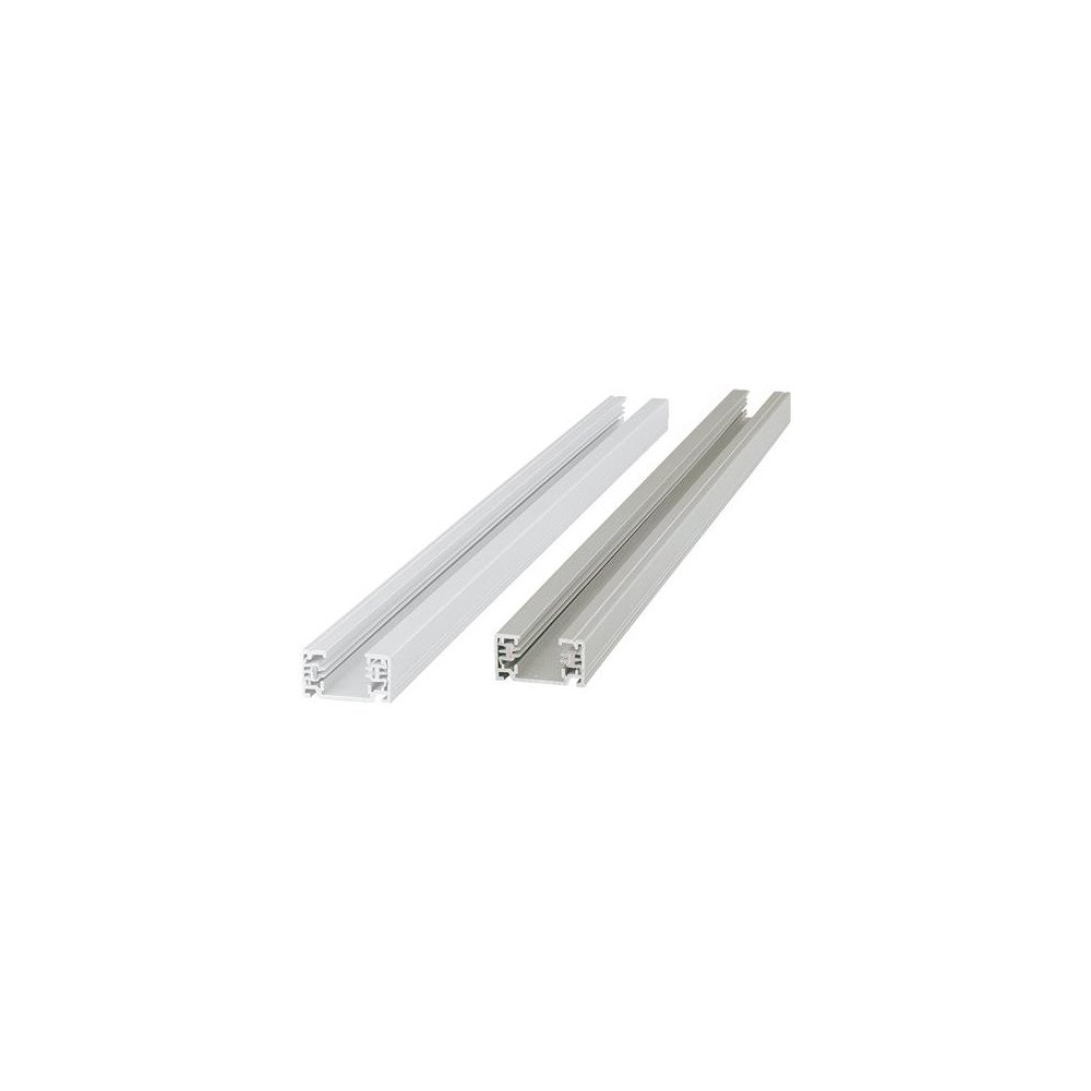 Flash Light Fyrkantskena, 230V, 1 fas, 1 meter, vit