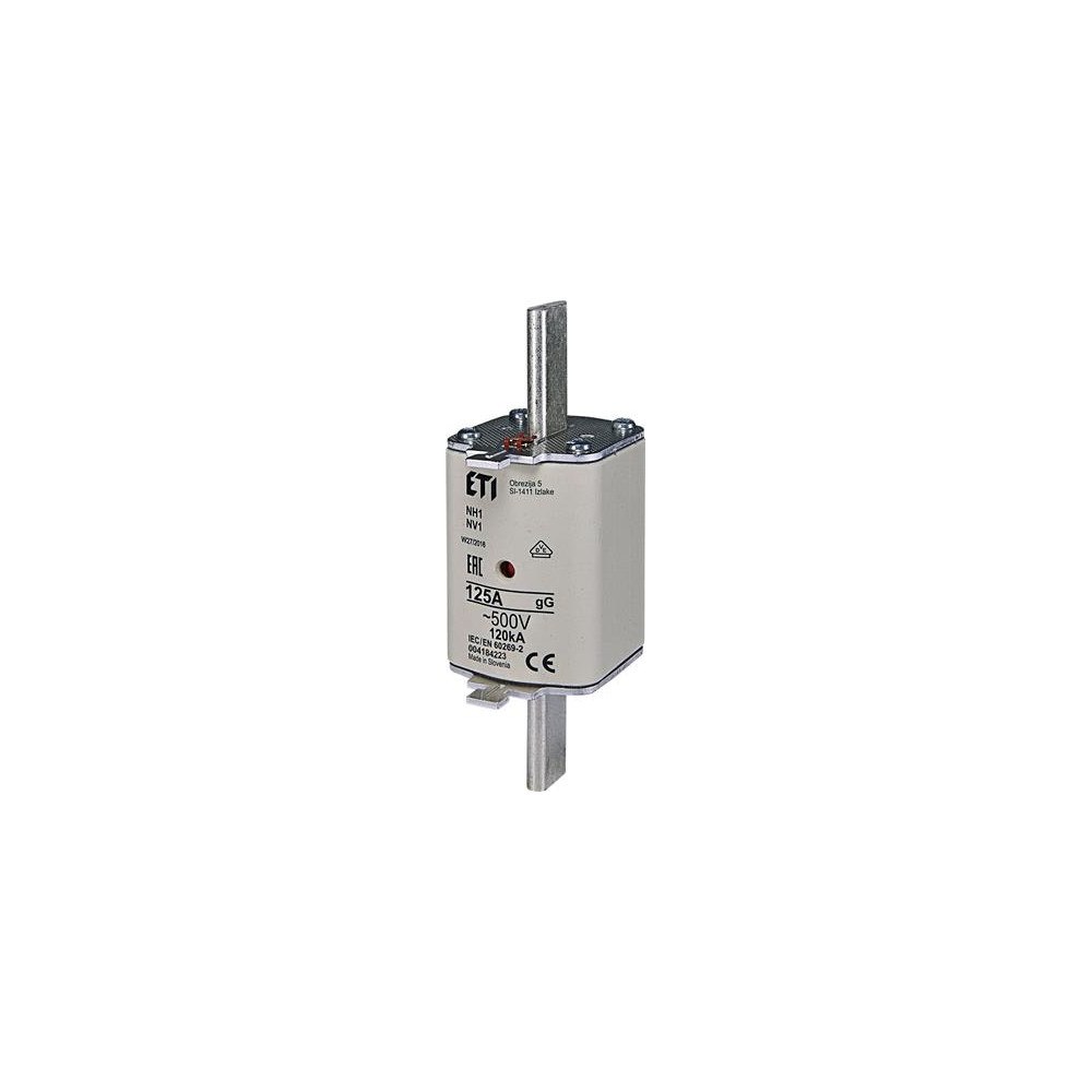 Solar Plus Säkring NH1 125A gG, 500V AC, brytkraft 120kA, Standard IEC...