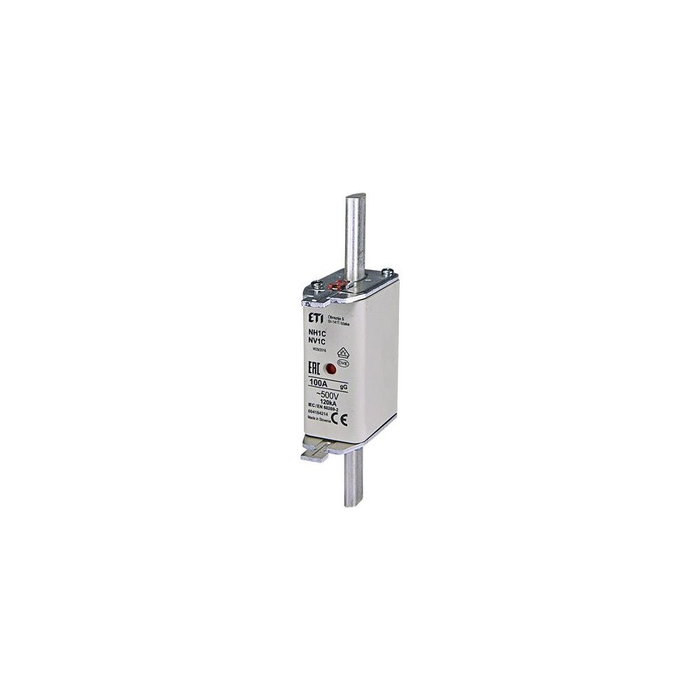 Solar Plus Säkring NH1 100A gG, 500V AC, brytkraft 120kA, Standard IEC...