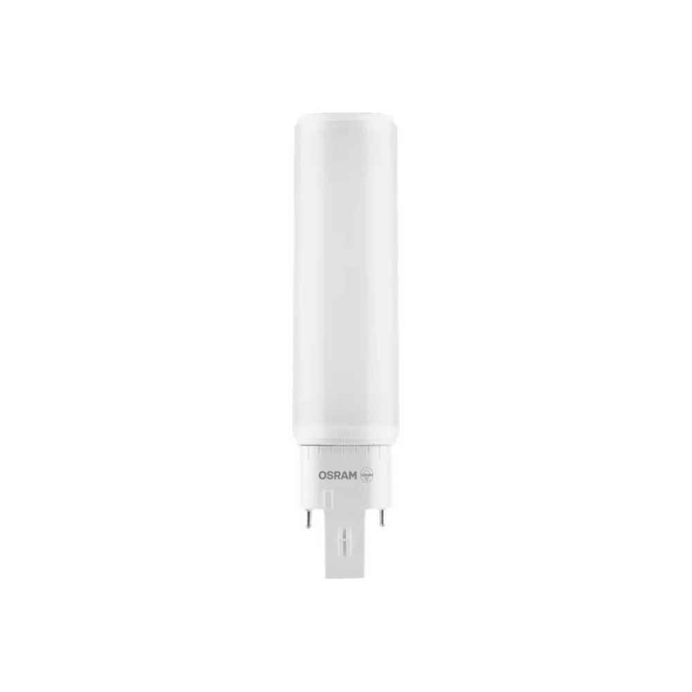 LEDVANCE OSRAM DULUX D - LED-glödlampa - form: tubulär - glaserad finish - G24d-2 - 7 W - svalt vitt ljus - 4000 K