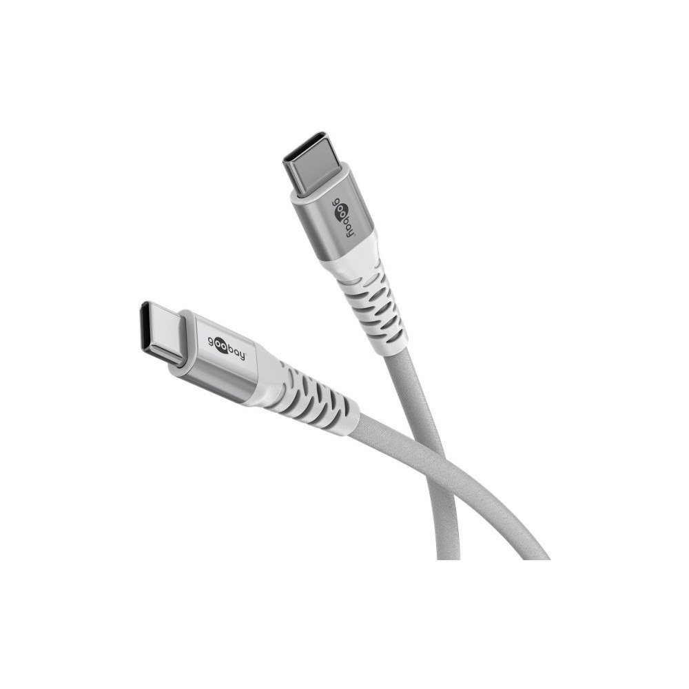 Goobay Goobay USB-C™ till USB-C™ textilkabel med metallkontakter, 1...