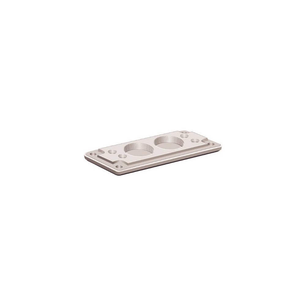 ABB Fibox MB 10861 SET Kabelgenomföringsplatta med prägling Poly...