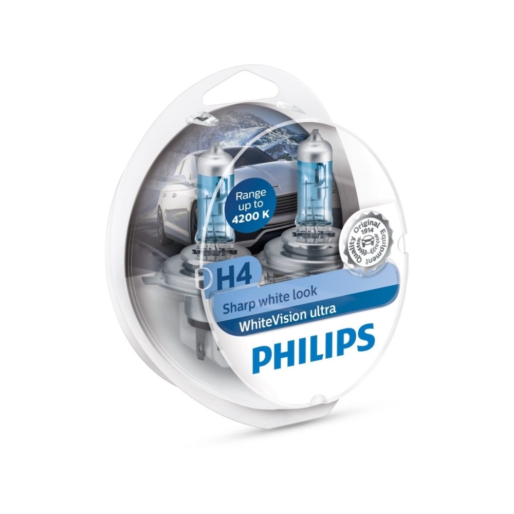 Philips Philips WhiteVision ultra 12342WVUSM Vit stilren look, 55 W,...