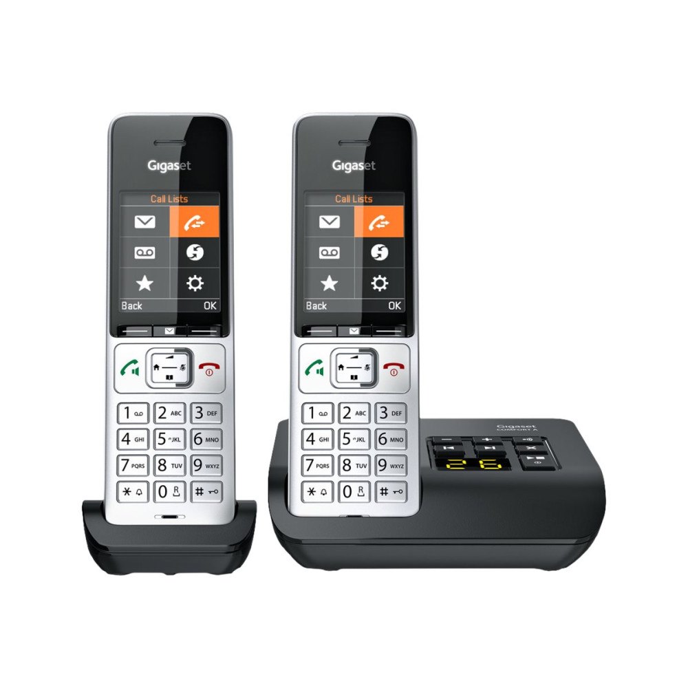 Gigaset Communications Gigaset 500A Comfort Duo - trådlös telefon - svarssysten + 1 extra handuppsättning