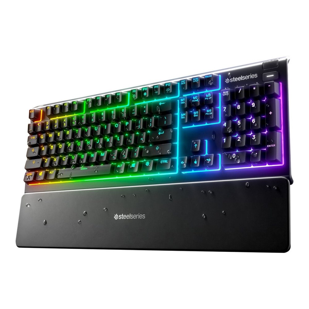 Steelseries SteelSeries Apex 3 - tangentbord - med mediehjul - Nordisk Inmatningsenhet