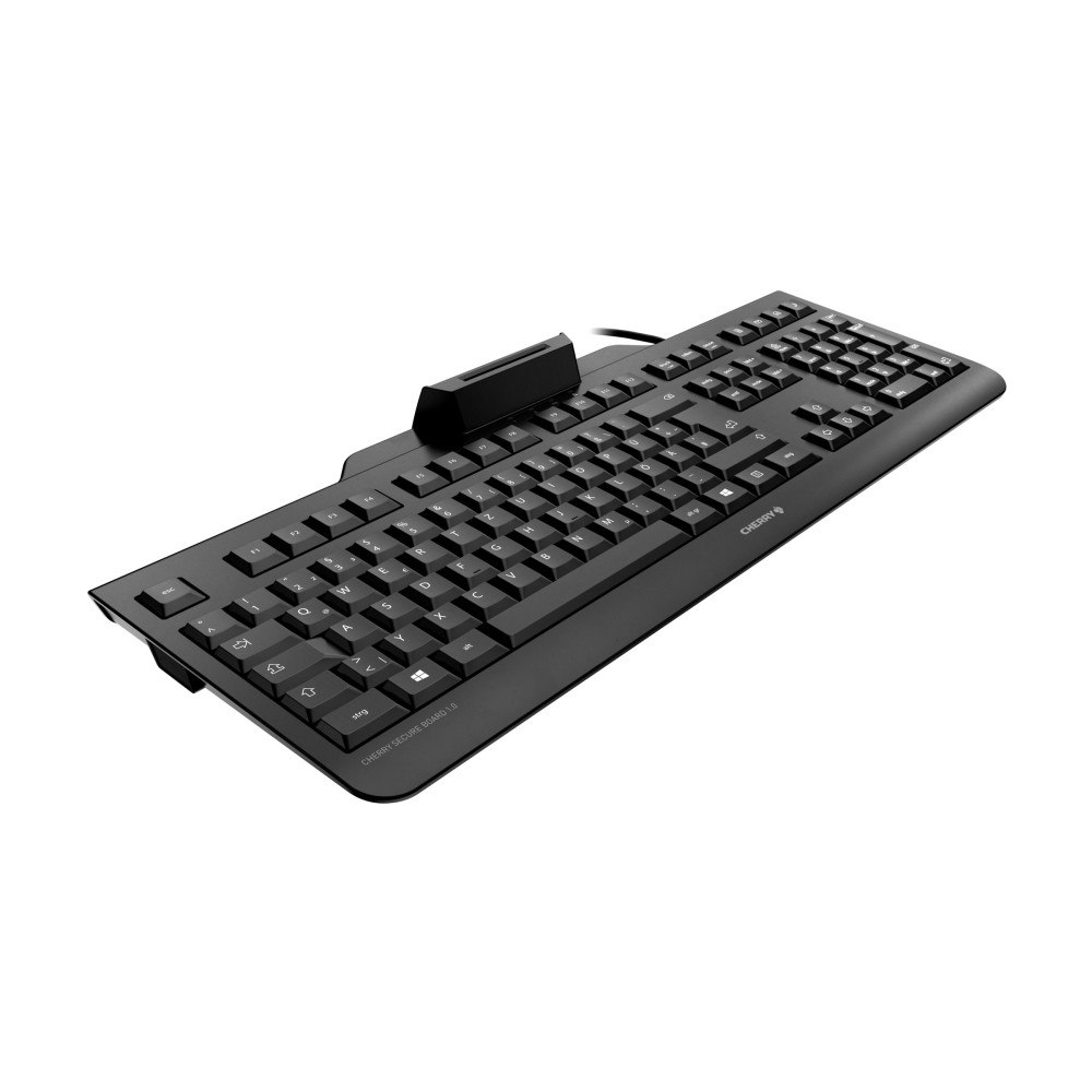 CHERRY CHERRY SECURE BOARD 1.0 - tangentbord - med NFC - tysk - svart Inmatningsenhet