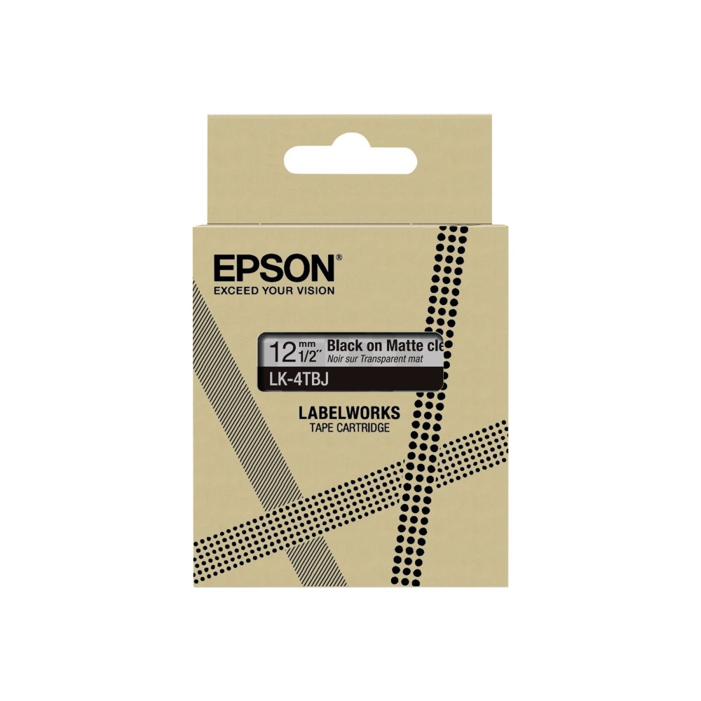 EPSON Epson LabelWorks LK-4TBJ - bandpatron - 1 kassett(er) - Rulle (1,2 cm x 8 m)