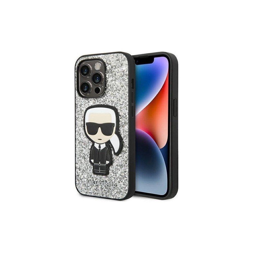 Karl Lagerfeld Karl Lagerfeld Fodral till iPhone 14 Pro 6,1" hardcase silve...