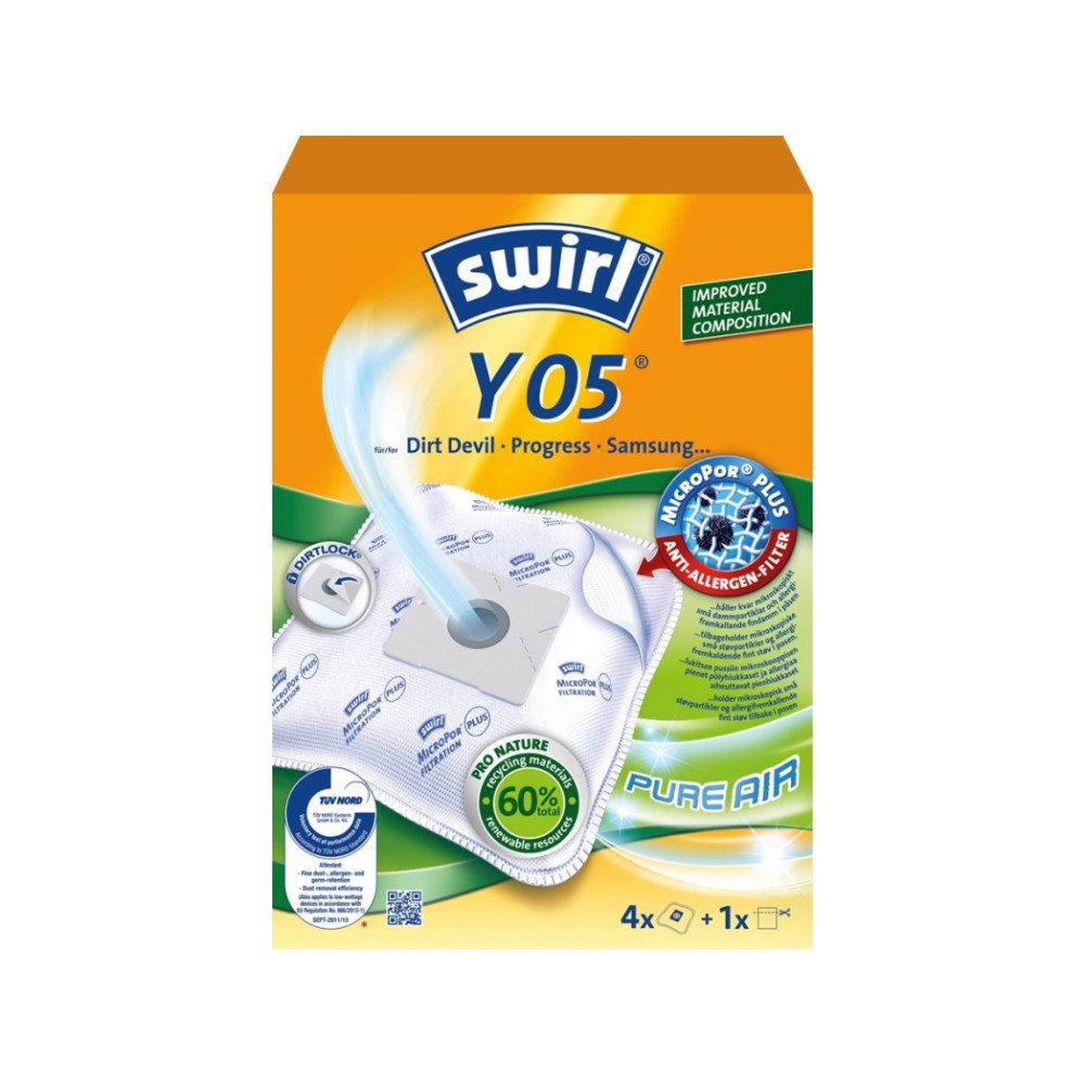 Melitta Swirl Y05 Dammsugarpåsar
