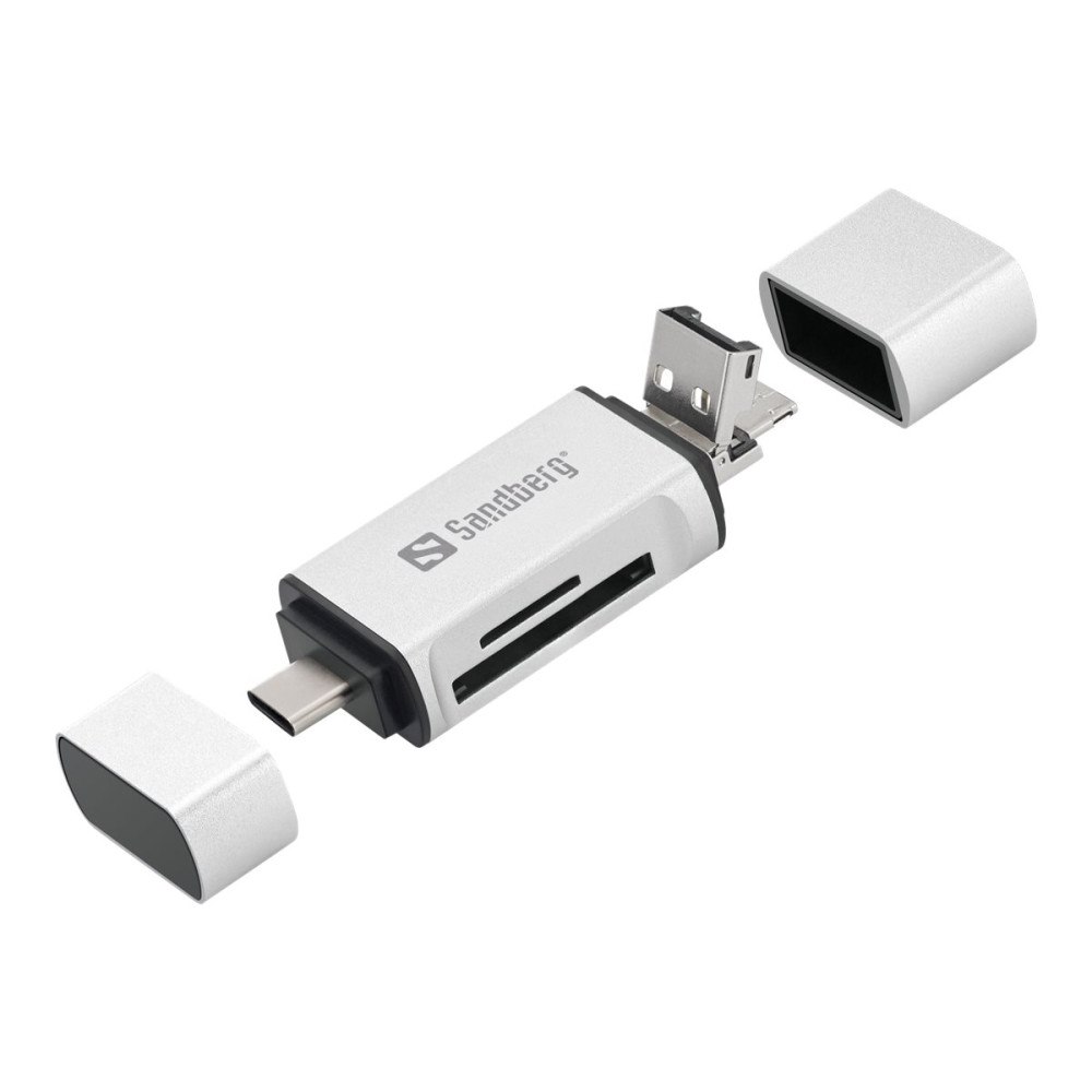 Sandberg Sandberg kortläsare - micro USB / USB / USB-C