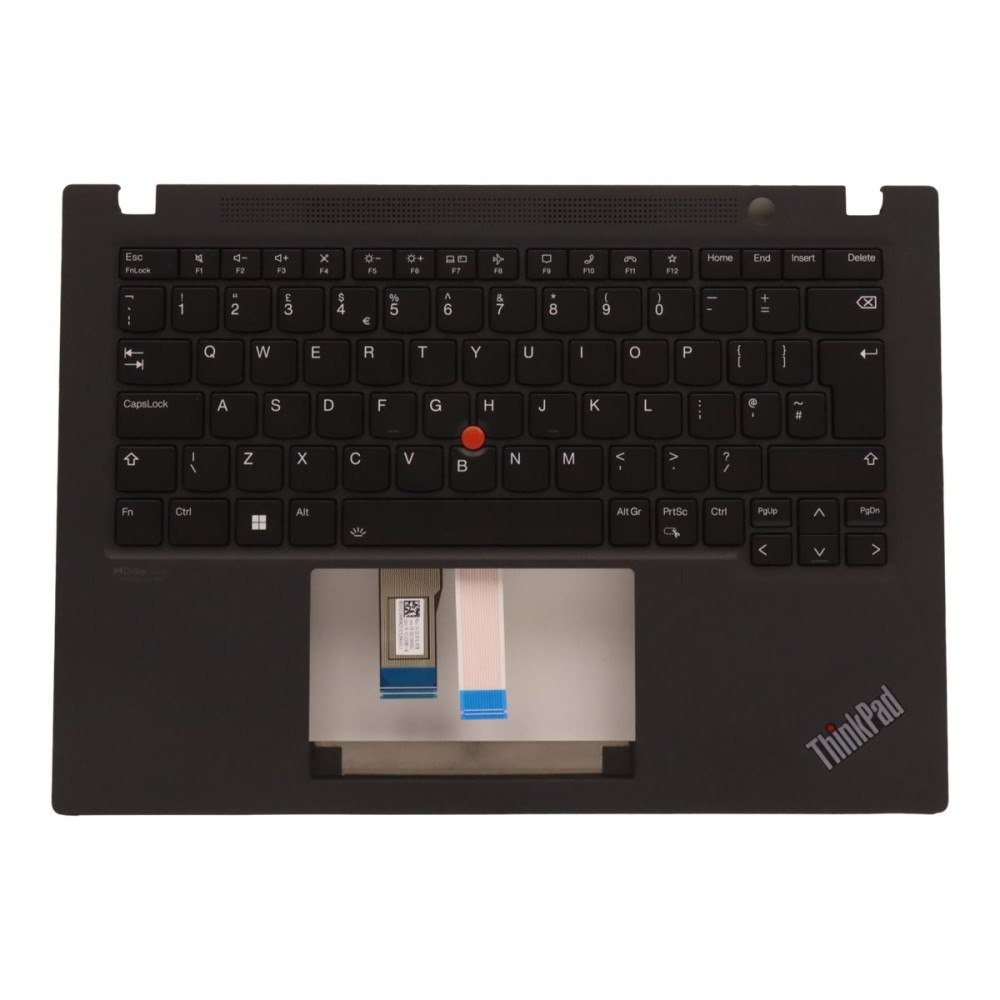 Lenovo Sunrex - ersättningstangentbord för bärbar dator - med Trackpoint - QWERTY - brittisk - svart - med övre skydd Inmatning...