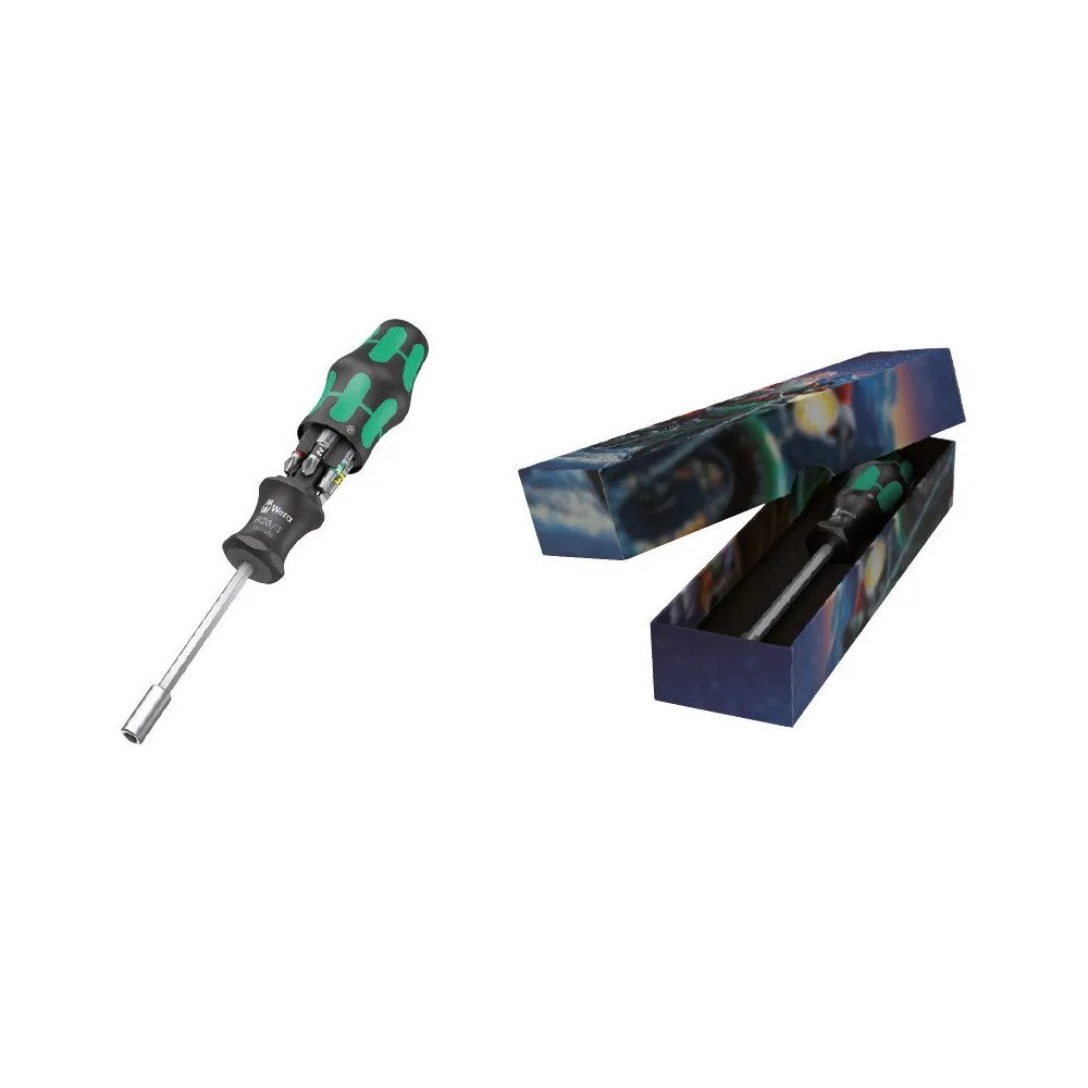 Wera Skruvmejselhandtag med bricka för 6 1/4" bits, Kraftform Kom...