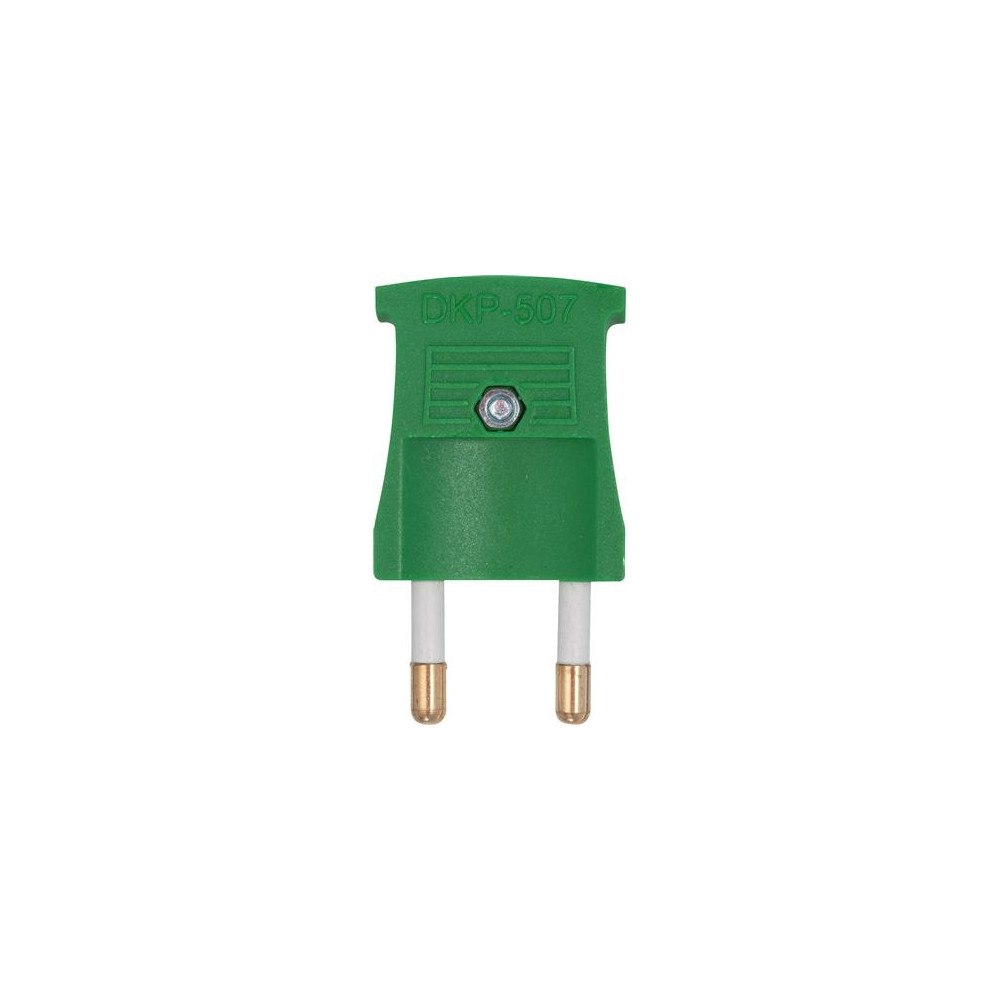 THORKILD LARSEN Platt plugg utan jord grön 16A 250V, för tråd Ø2,5-9 mm förs...