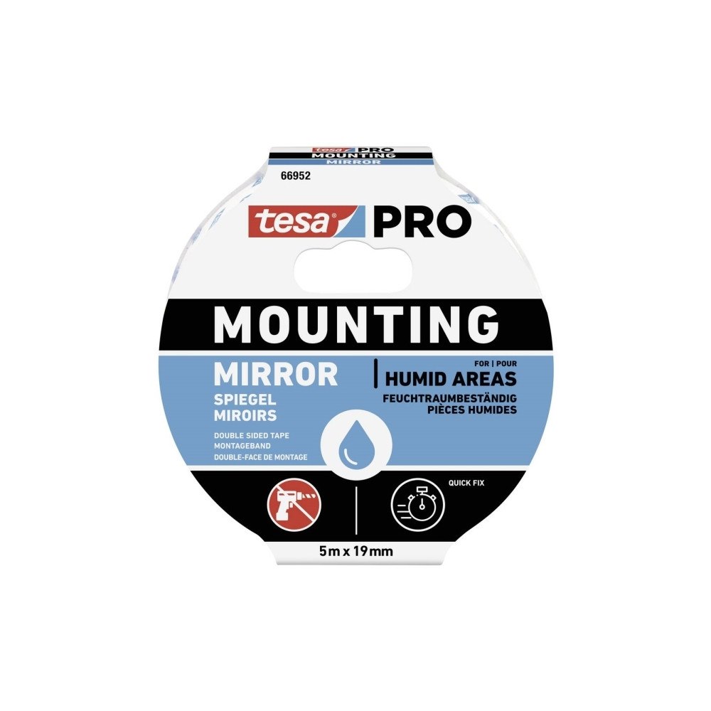 tesa tesa Mounting PRO Spiegel 66952-00001-00 Monteringsbånd Hvid...
