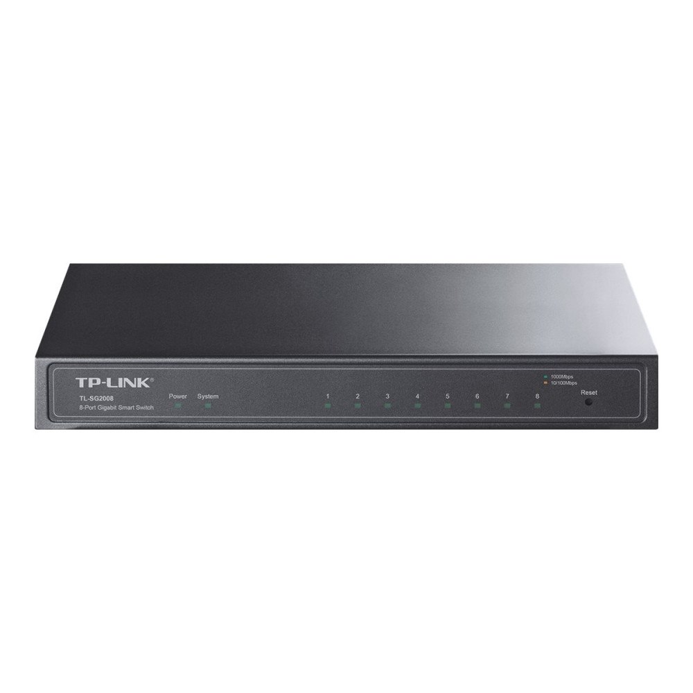 TP-LINK Technologies TP-Link TL-SG2008 - switch - 8 portar - Administrerad